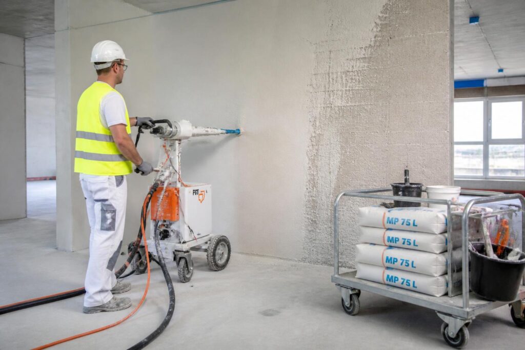Machine à enduire : quelle solution choisir pour un chantier efficace et rapide ?