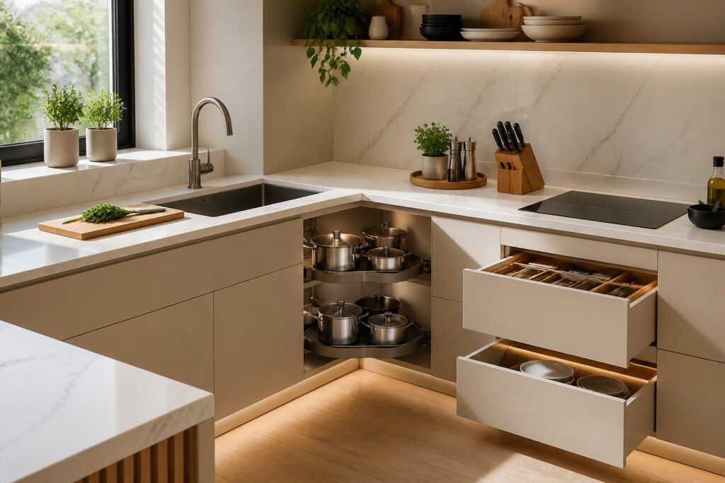 Plan de travail angle : optimiser chaque coin pour une cuisine fonctionnelle et stylée