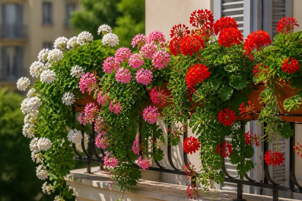 découvrez les meilleures variétés de géraniums retombants pour balcon et apprenez à créer un effet cascade spectaculaire, idéal pour embellir votre espace extérieur.