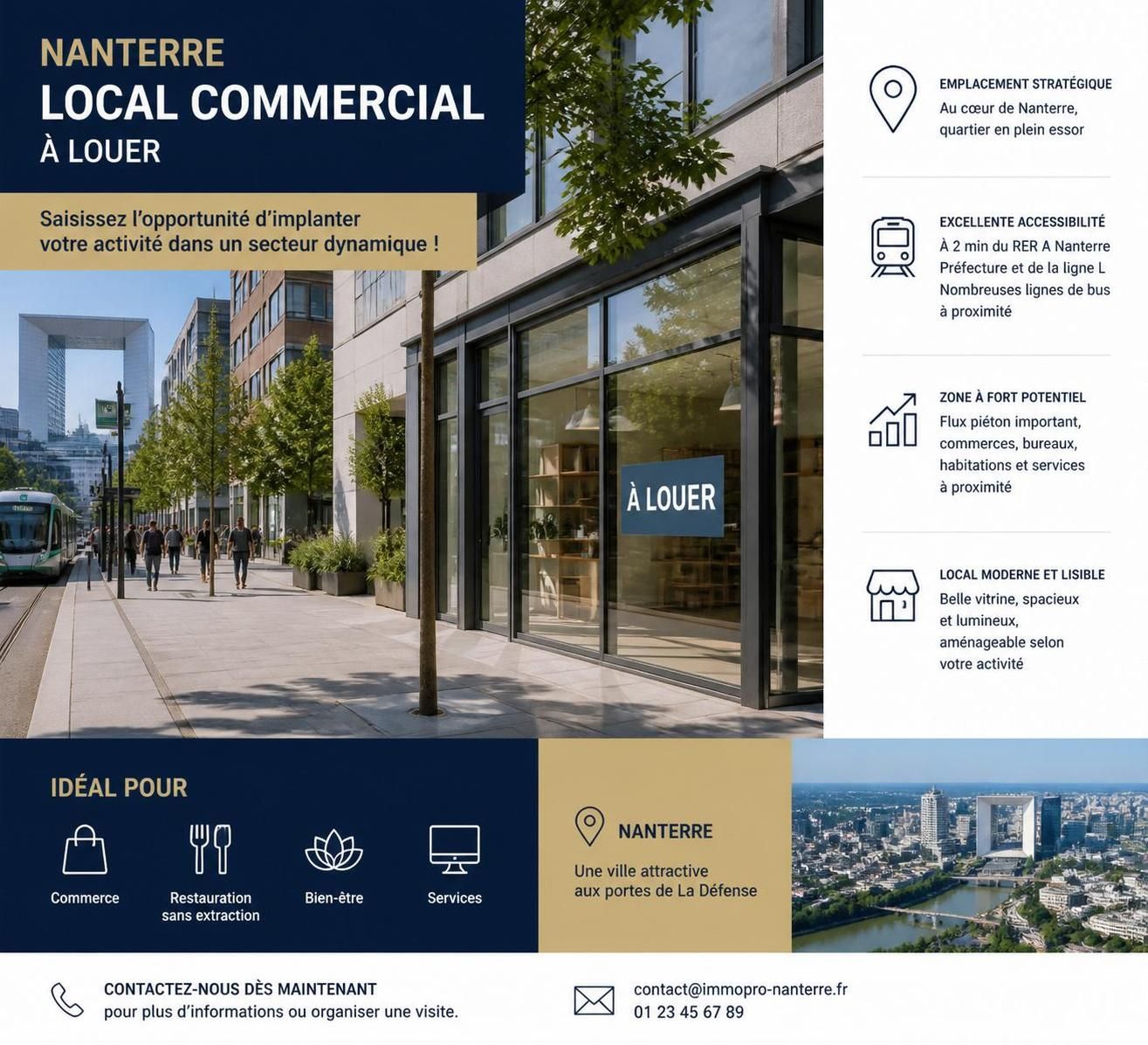 découvrez les opportunités offertes par les locaux commerciaux à nanterre pour concrétiser votre projet immobilier avec succès.