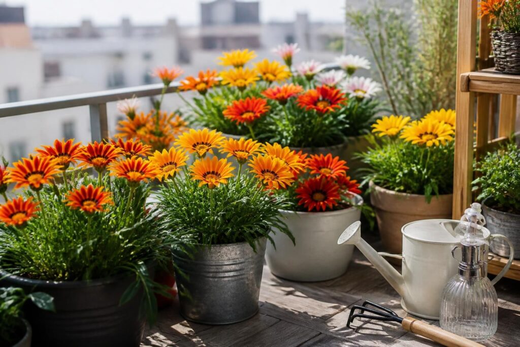 découvrez nos conseils pour cultiver des gazanias en pots et profiter d'une floraison éclatante sur votre balcon tout au long de la saison.