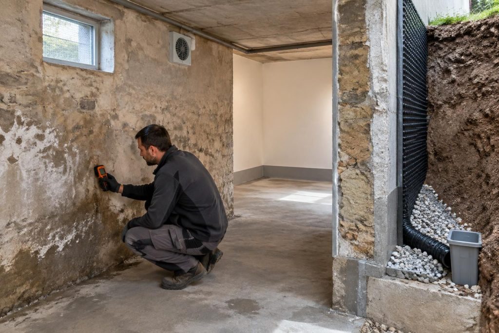 découvrez les causes de l’humidité dans un sous-sol enterré, les méthodes de diagnostic et les solutions efficaces pour assainir durablement vos murs.